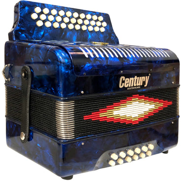 Acordeon Century C3012a Botones Sol Azul